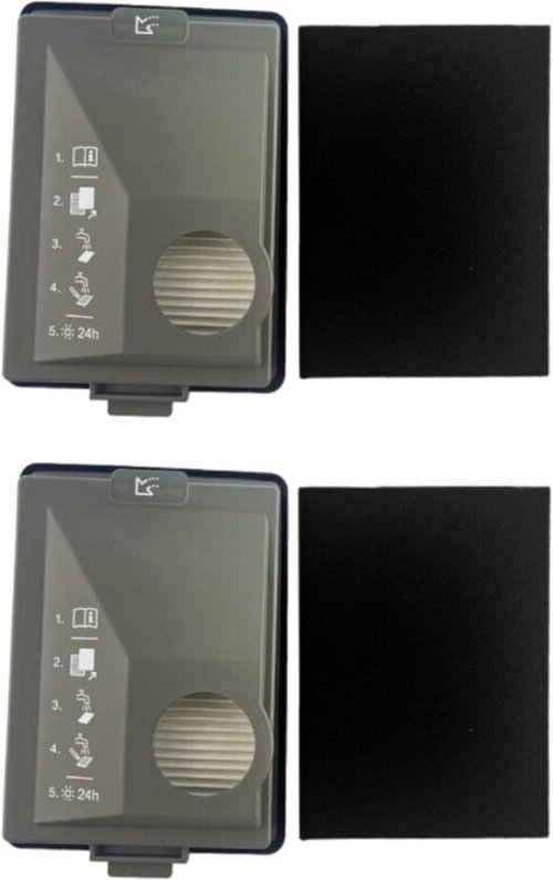 2x Trade-Shop Feinstaub-Filter Abluftfilter kompatibel mit Miele Boost CX1 ersetzt CX-FSF, 11639250, 11169285 / Zubehör ...