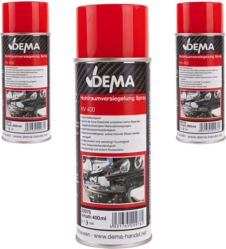 Dema - Hohlraumversiegelung Hohlraumkonservierung professional 400 ml 3-er Set