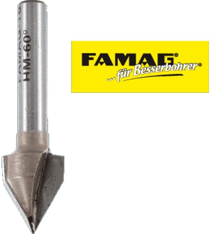 HM-V-Nutfräser D12,7 B16 60° GL44 mm