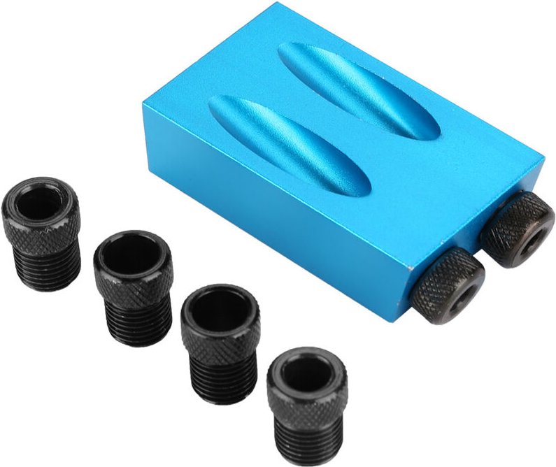 Eosnow Loch Jig -Taschen -Lokator 15 -Grad -Aluminiumlegiermöbel für die Holzbearbeitung