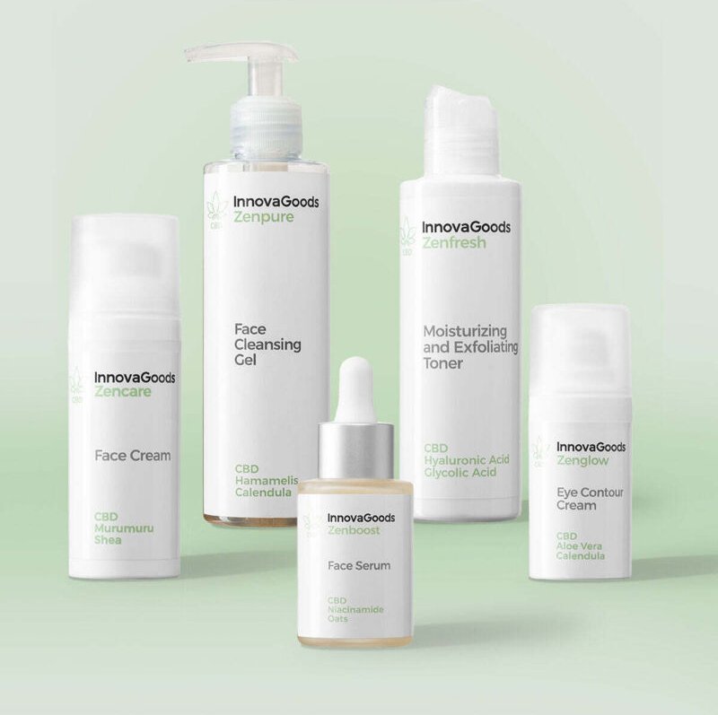 Face routine pack cbd innovagoods