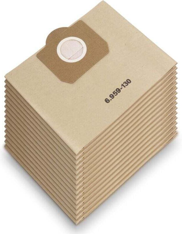 10 Papierfilterbeutel für Kärcher 6.959-130.0, WD3 Staubsaugerbeutel, Filterbeutel für WD3 1629 MV3 Premium A2201/2204/2...