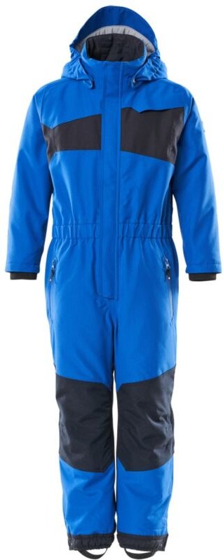 Accelerate Schneeanzug für Kinder mit cli Futter, atmungsaktiv, wind- und wasserdicht Gr. 128 azurblau/schwarzblau - Mas...