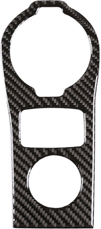 Auto Kohle Faser Mittel Konsole Wasser Becher Halter Dekoration Abdeckung Trim Aufkleber für Smart 453 Fortwo 2016-2021