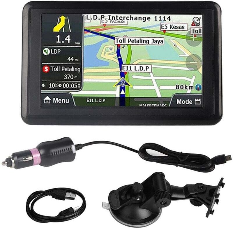 Jeffergarden Universal-Autonavigationssystem mit 5-Zoll-Touchscreen, GPS-Navigation, DDR256M 8G, MP3, FM-Radio, Europaka...