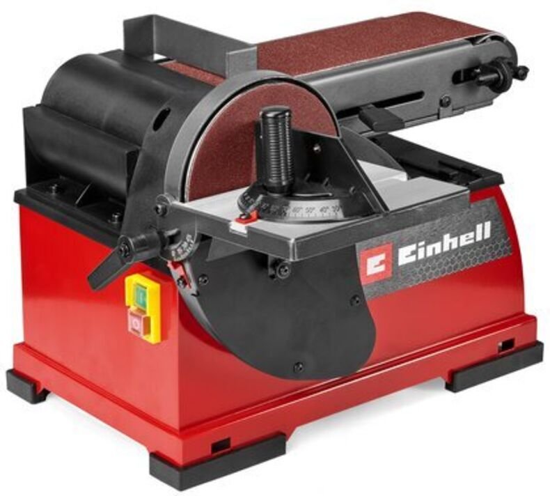 Einhell Stand-Band-Tellerschleifer TE-US 400 (400 W, Ø 150 mm Schleifteller, 100 x 914 mm Schleifband, 348 m/min max. Sc...