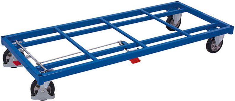 VARIOfit Schwerlastwagen Elastikbereifung 1200kg Tragkraft 1680x880mm Anthrazitgrau RAL 7016
