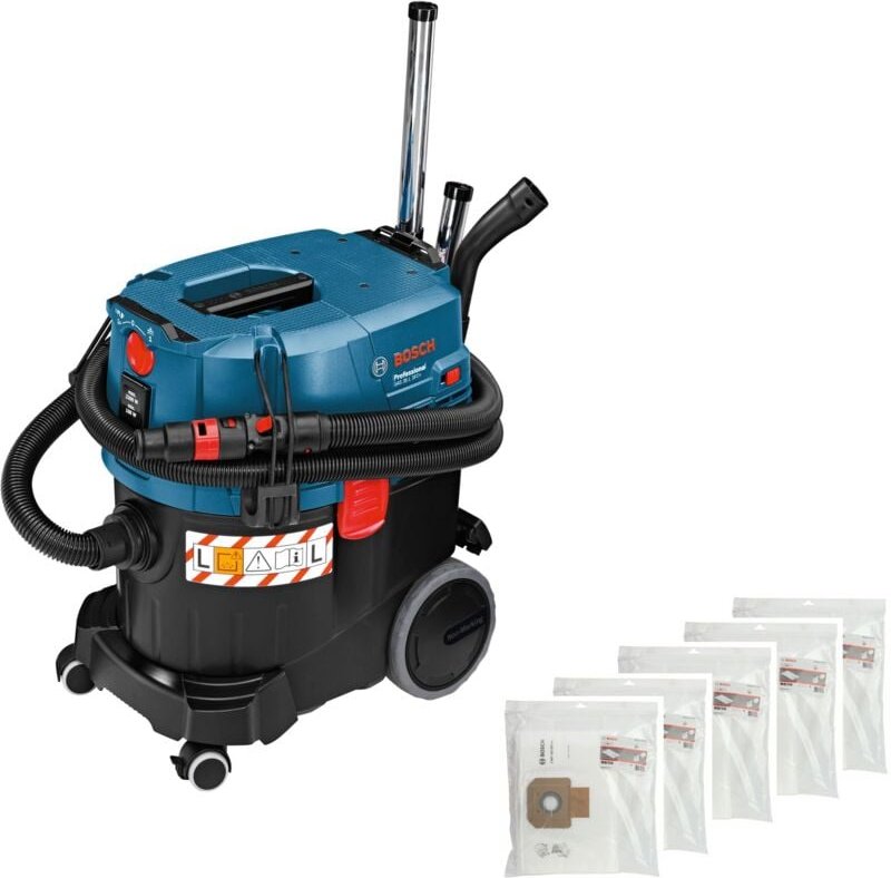 Nass-/Trockensauger Allessauger gas 35 l sfc+ Professional im Set + 5 extra Vliesfilterbeutel - Bosch