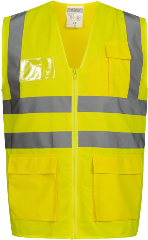 Gr .S (46/48) ALBIN WARNSCHUTZWESTE GELB gelb ALBIN HIGH VISIBILITY VEST YEL