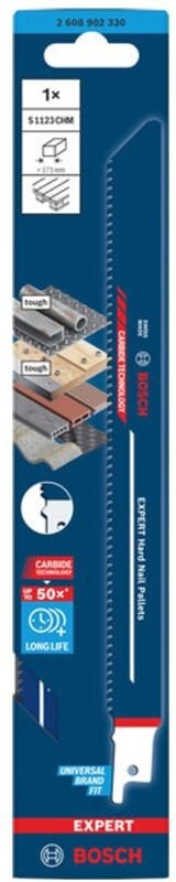 Bosch EXPERT Säbelsägeblatt Hard Nail Pallets S1123CHM