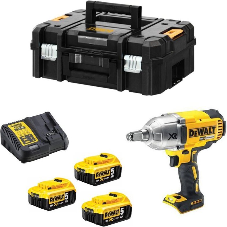 Dewalt - Schlagschrauber DCF899P3T (3 x 5,0 Ah + DCB115 + tstak ii)