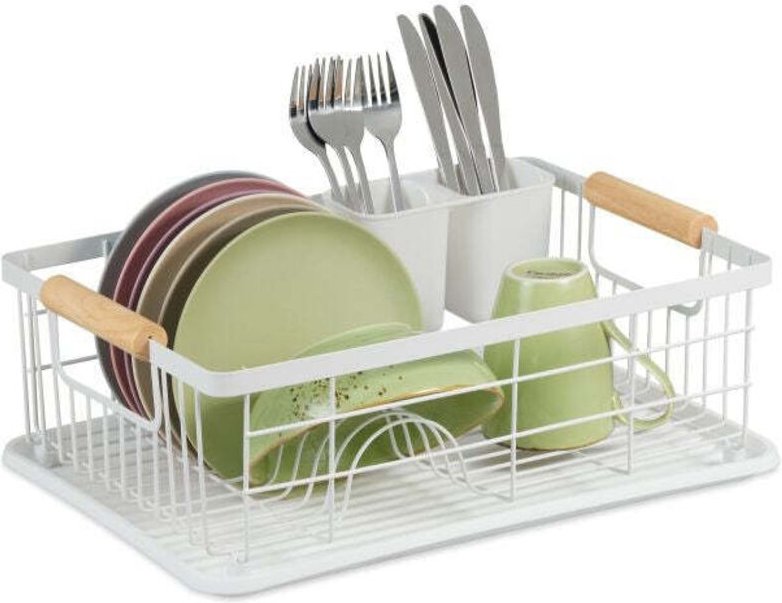 Dish drainer with drip tray