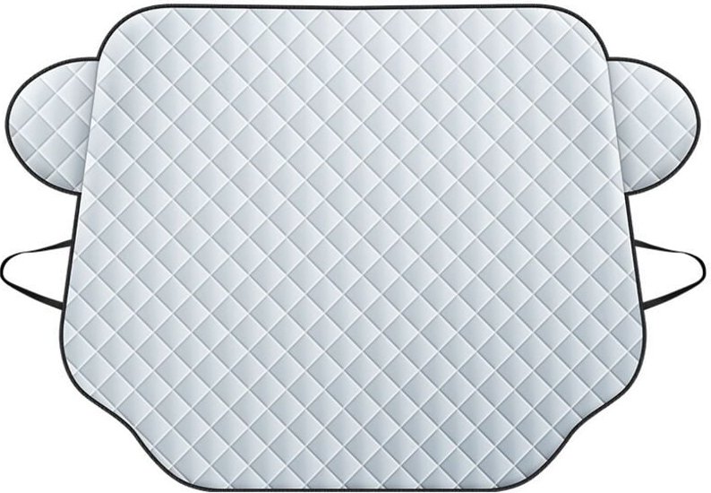 ZOLGINAH Magnetische Windschutzscheibenabdeckung – Ganzjahresschutz für die meisten Fahrzeuge, 190 x 126 cm, faltbar