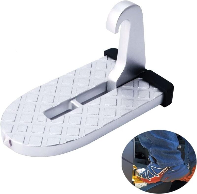 Escalón plegable para puerta de coche, fácil de montar.