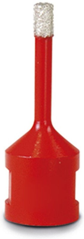 STAYER Diamantbohrkrone Ø6 mm mit M14-Einsatz zum Trockenschneiden mehrerer Materialien, rote Farbe