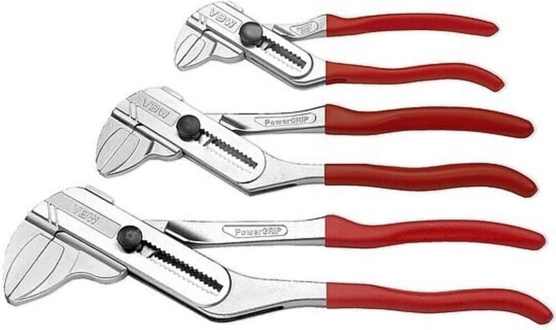 VBW Zangenschlüssel-Satz ''PowerGRIP'', 3-teilig - 180900