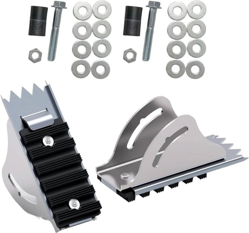 Rutschfeste Pads für Leiterfüße, sicherer Halt auf glatten Oberflächen, Leiterzubehör für Bauarbeiten, Hausrenovierungen...