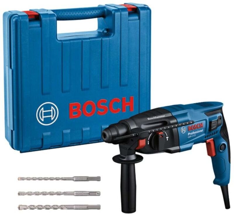 Bosch Bohrhammer gbh 2-21 mit 3 Bohrer im Handwerkerkoffer