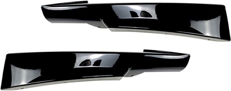 Tlily - Glänzend schwarz Frontstoßstange Lippe Ecke Abdeckung Trim Unteren Schutz Splitter Spoiler für E90 320I 330I 09-...
