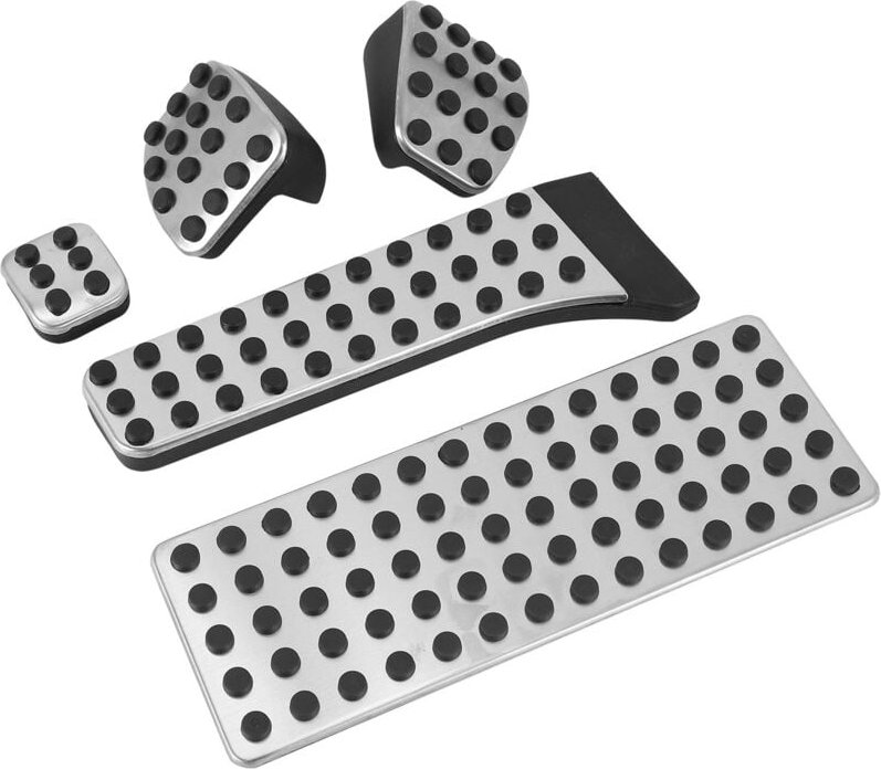 Tlily - 5PC Auto Pedal Abdeckung Zubehör mit Fußstütze für W203 W222 W213 W205 W204 W211 W212 W210 X204 W218