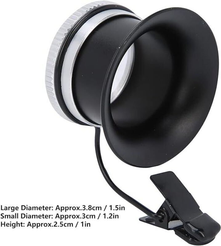 Ösenlupe, 10-fache Vergrößerung, Aluminium-Juwelierlupe für Uhrmacher, Vergrößerungsgläser für Schmuckarbeiten, Uhrenrep...