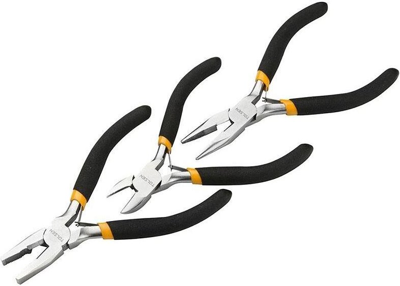 Satz 3-Tlg. Minizange Fur Elektronik 115mm Tolsen