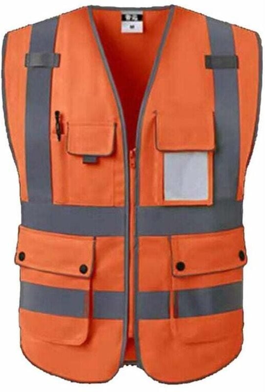 Hochsichtbarer reflektierender Sicherheitsweste, hergestellt aus Sicherheitswesten/Arbeitswesten/Warnwesten mit Taschen ...