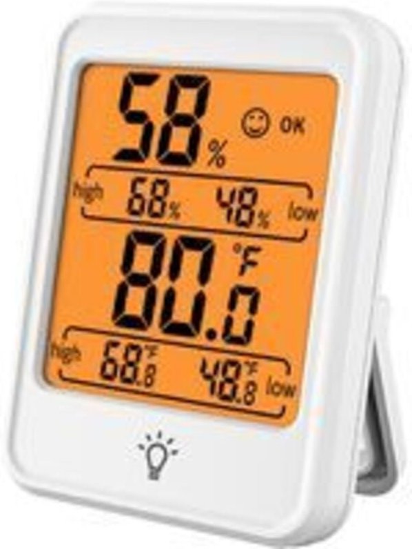 Ersandy - Raumthermometer, digitales Innenthermometer, Hygrometer, Mini-Temperaturmonitor und Hygrometer für den Luftkom...