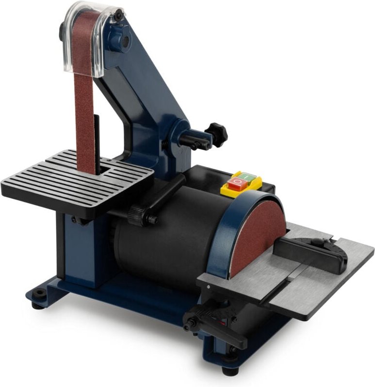Band- und Tellerschleifer (300 Watt Elektromotor, 2950 U/min, inkl. 1 Schleifpad und 1 Schleifband)