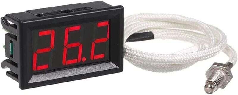 Industrielles Digitalthermometer XH-B310, 12 V, -30800 °C, Thermoelement Typ K, M6-Tester, LED-Anzeige, Thermograph