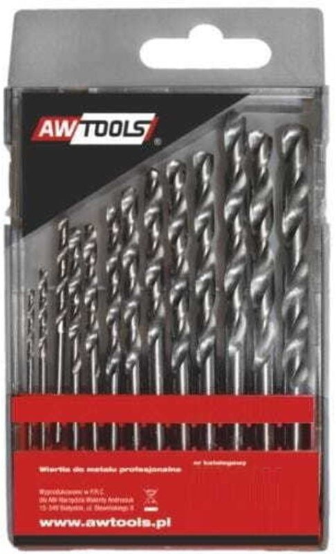 Awtools wiertła do metalu hss-g komplet 13elem. /2.5 - 8mm/
