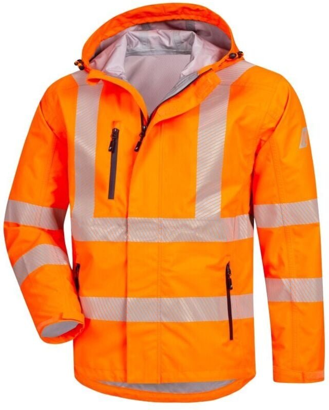 Thumbnail - Warnschutz Regenjacke motion tex viz plus 7177 Nitras neonorange Gr.4XL
