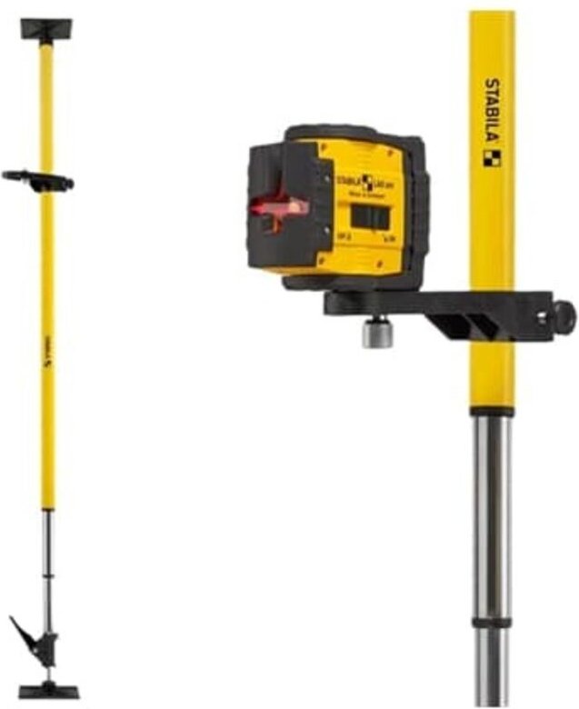 Stabila - Laser-Teleskopstütze lt 30, 20 – 365 cm Stativ Klemmstütze Klemmstativ