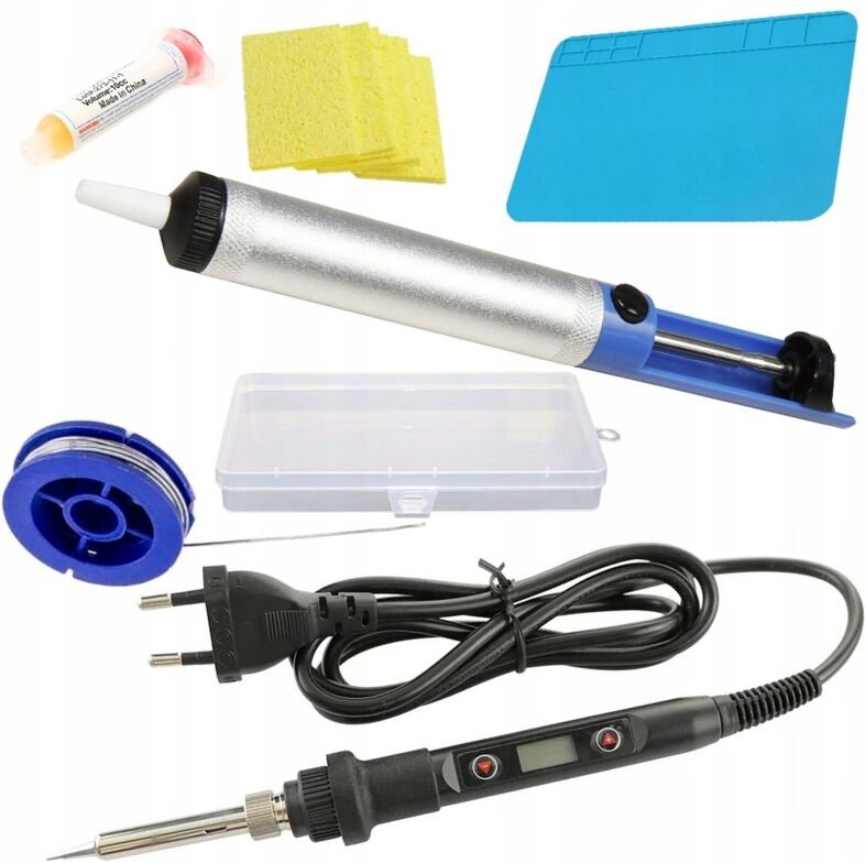 Rosfix Set Orange Corso OC80W – Präzisions-Lötkolben mit Display 80 W, 180–500 °C ESD-Schutz, Keramikheizung inkl. Silik...