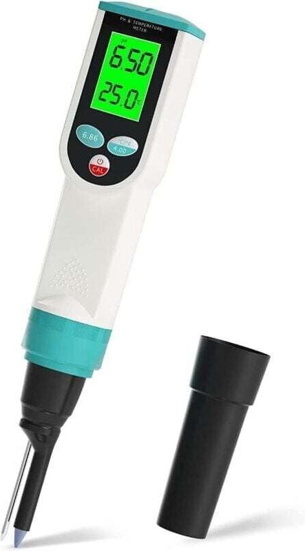 ATC Lebensmittel-pH-Meter mit pH-Tester, wasserdichtes digitales pH-Meter für Lebensmittel mit hochpräziser pH-/Temperat...