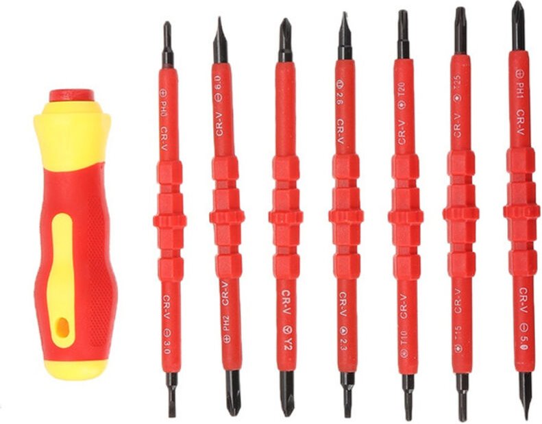 Set mit 8 Magnetköpfen für isolierte elektrische Arbeiten