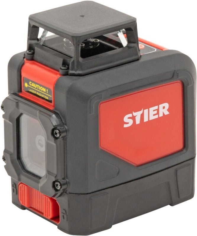 STIER Kreuzlinienlaser 360° x 120°, grün 520nm, Kreuzlaser grün, Linienlaser, Baulaser mit präziser Nivelliergenauigkeit...