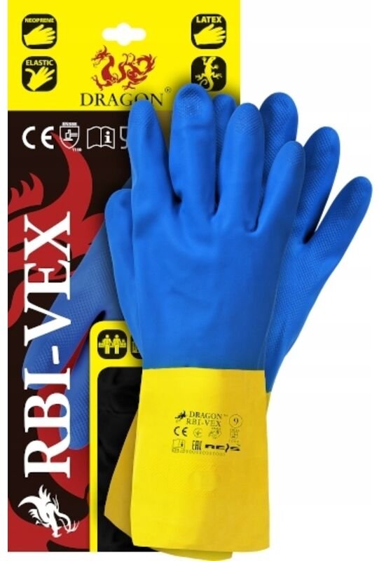 RBI-VEX YN 9 Größe Gummi-Neopren-Arbeitshandschuhe