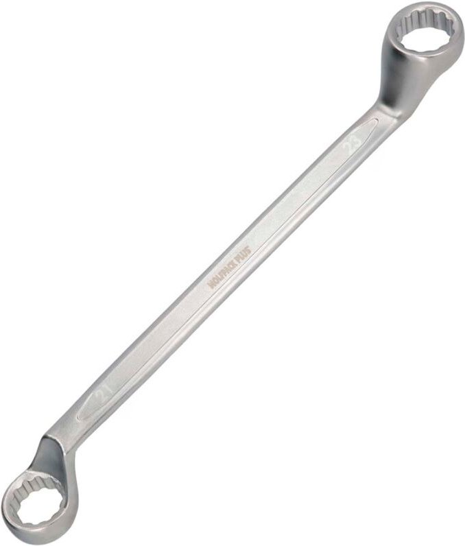 Llave Estrella Acodada Plus Acero Cromo Vanadio 21x23 DIN838.