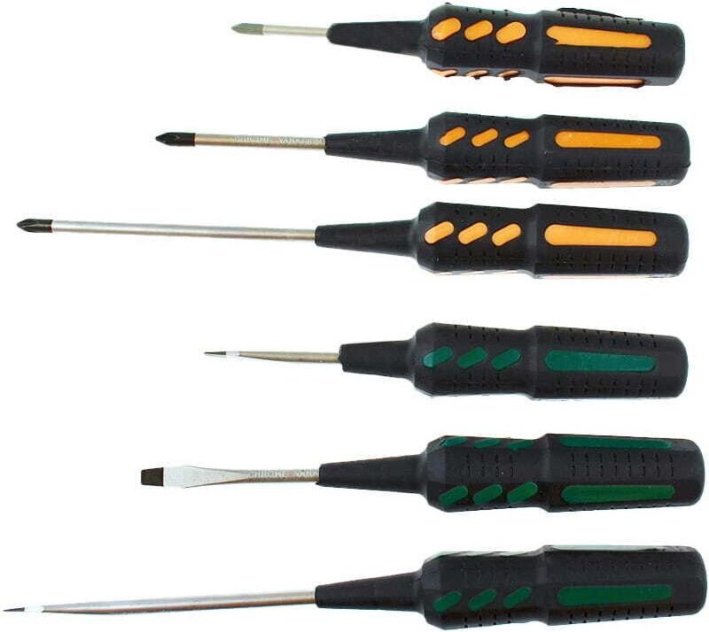 JOBI SCHRAUBENDREHER 6 Stück LANGER GRIFF 15430