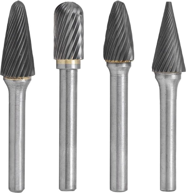 Stück doppelt schneidende Fräser aus Wolframkarbidstahl, Rotationsfräser, Schleifmaschinen für Holzgravuren