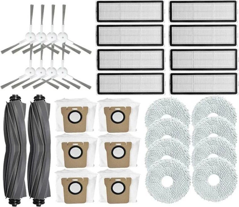 Für Bot L10s Pro Wichtigsten Seite Pinsel Filter Mopp Tuch Staub Taschen
