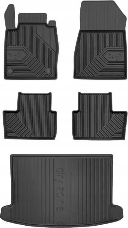 SET 77 Gummimatten und Fußmatten Nissan Juke 2 ab 2019- g