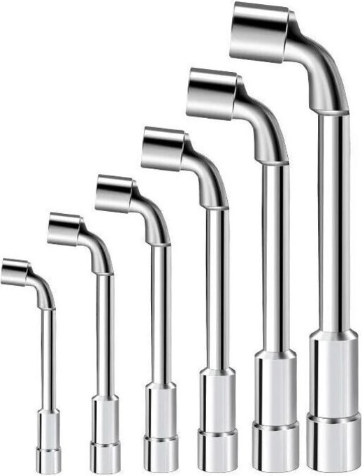 Shining House - Stück L-förmige Gabelschlüssel 7/8/9/10/11/12 mm für Reparaturen, Rohre, Fahrrad- und Autowartung