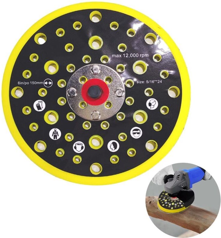 150 mm Schleifpad, Schleifteller, 54 Löcher, Schleifsockel, Trägerplatte, Schleifscheibe, kompatibel mit Mirka CEROS DER...