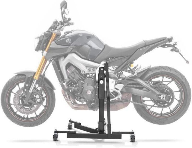 Zentrale Motorradhebebühne - ConStands Power-Evo - Kompatibel mit Yamaha MT-09 - Tragfähigkeit 300 kg - Abmessungen 78x5...
