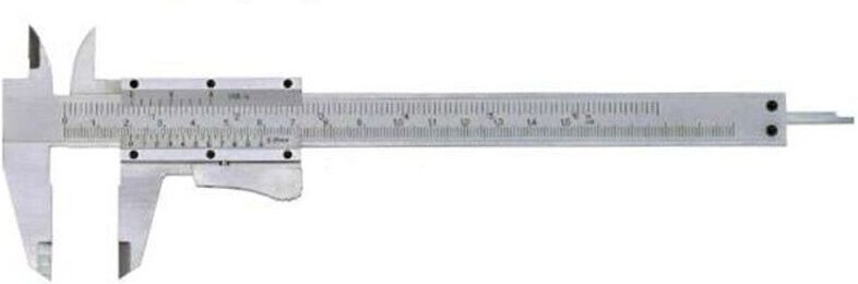 MIB - Messschieber mit Momentverstellung mattverchromt 150 mm (1/1000')