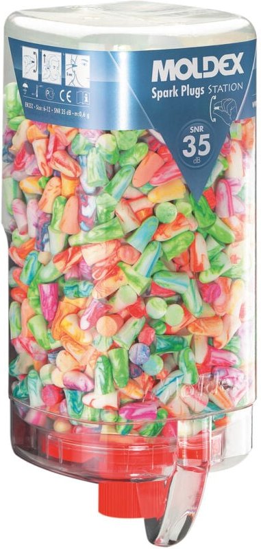 Moldex - Gehörschutzstöpsel SparkPlugs 7850 in Spenderbox snr 35dB 500 Paar 500 Stk