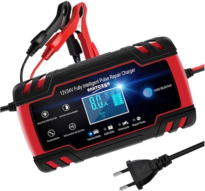 Intelligenter Autobatterie-Gleichrichter – Motorrad, Auto, 12 V/8 a, 24 V/4 a, maximale Ladegeschwindigkeit, Spannungsre...