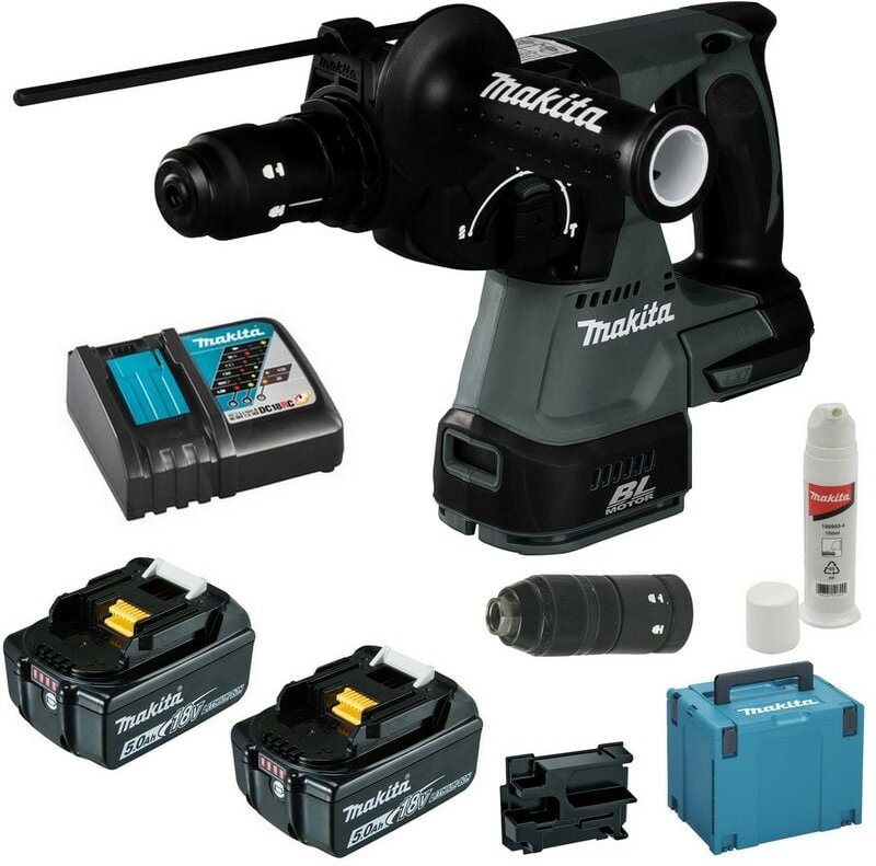 Makita - Akku Kombihammer Bohren Hammer Meißeln SDSPlus 18V 24mm DHR243RTJB